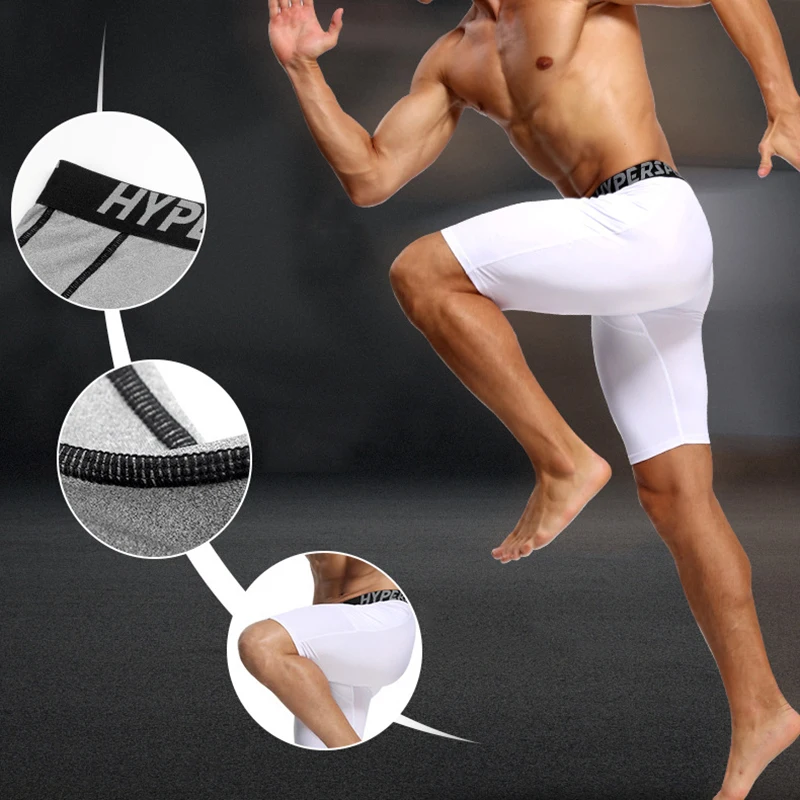 Мужские быстросохнущие Короткие трико для бега мужские Компрессионные шорты