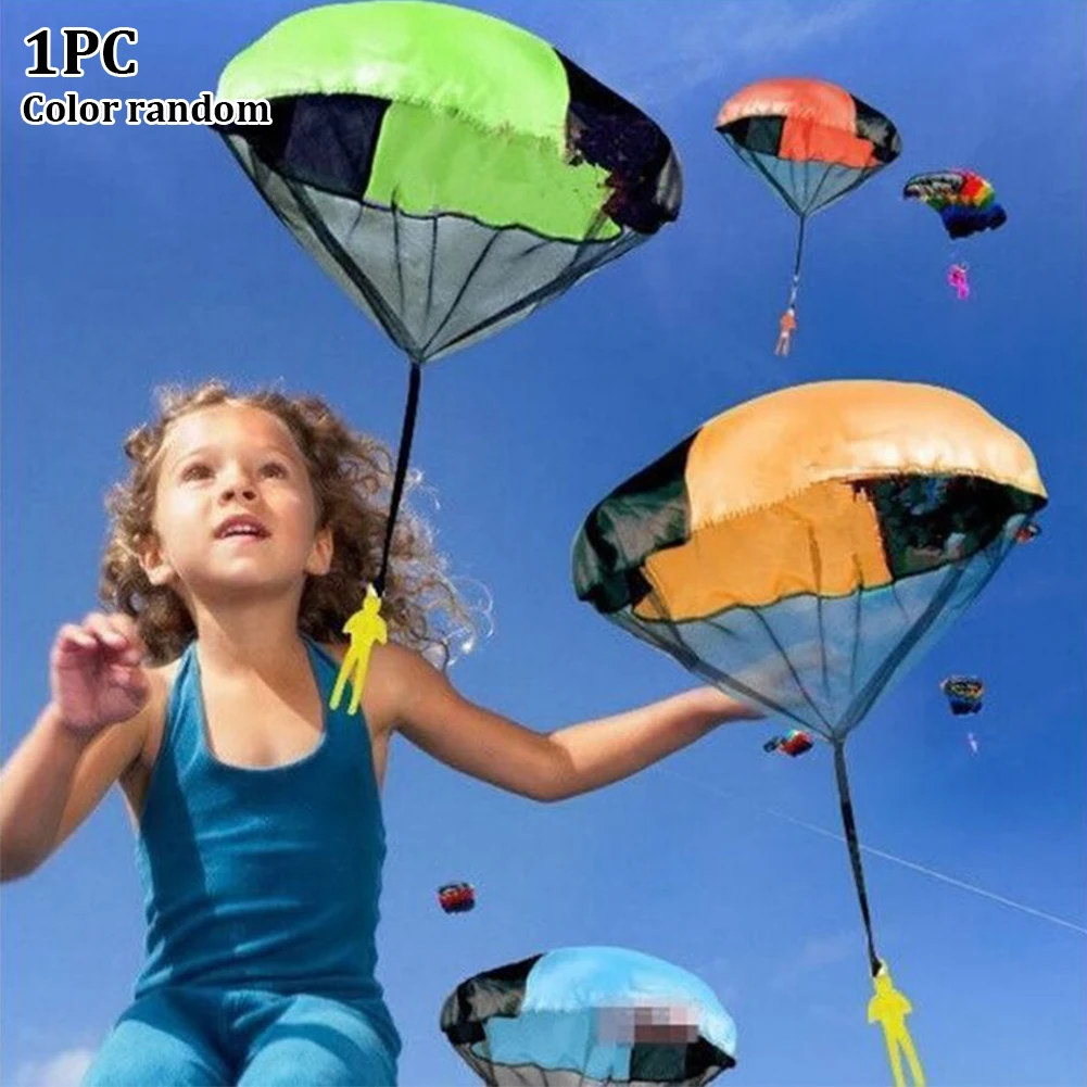 

Outdoor Parachute Toy Imitate Hand Throwing Educational Sports Play Soldier Funny Mini Children Game Kids Gift