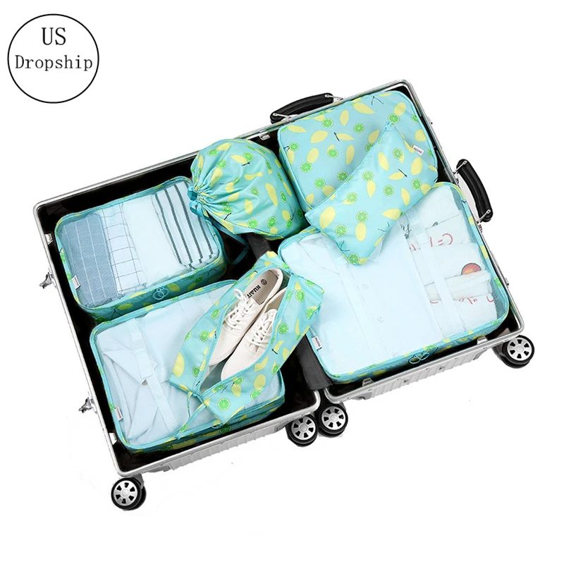 Высокое качество 7 шт./компл. хранение одежды для путешествий Нижнее белье сумка