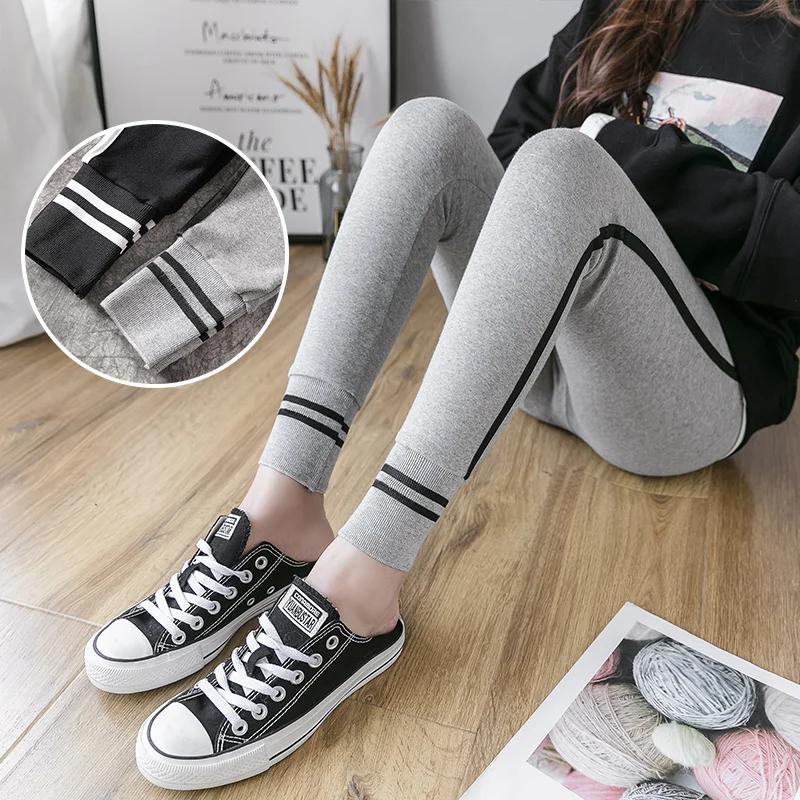 Леггинсы для беременных с регулируемой высокой талией модные весенне-осенние