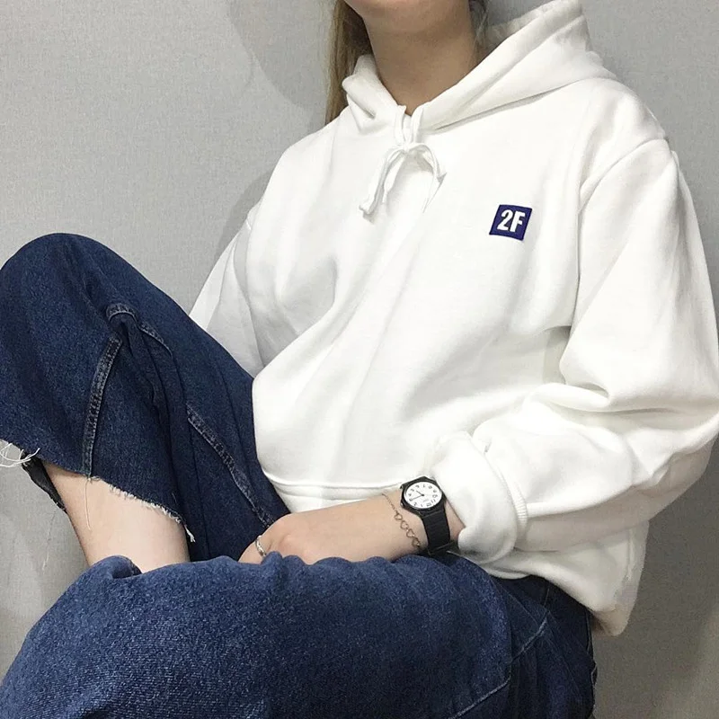 

Thin/Thickened Hooded Sweatshirt 2021 Women's Wide