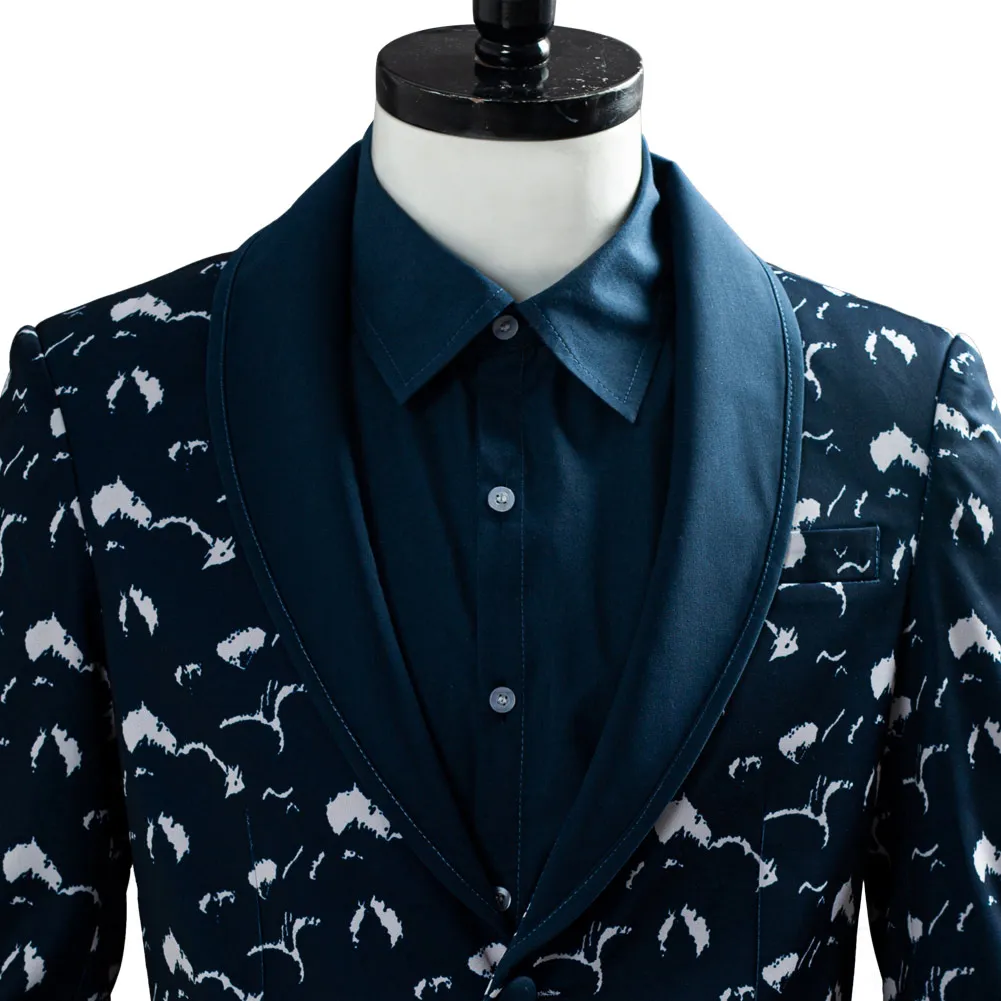 

Birds of Prey Cosplay Costume Villian Black Mask Roman Sionis Cosplay Costume Adult Suit Uniform Halloween Carnival Costume