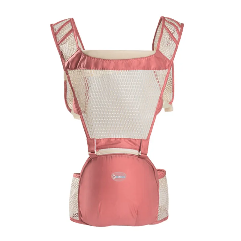 AIEBAO Baby Carrier дышащий кенгуру Детский рюкзак для путешествий летний детский слинг Canguru младенческий Хипсит пояс ребенок обертывание Хипсит(пояс для ношения ребенка - Цвет: pink