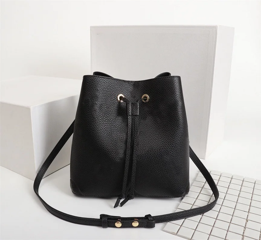 

High Qaulity Shoulder Bags Fashion Handbags Purses Neonoe Bucket Bag Women Classic Style Genuine Leather