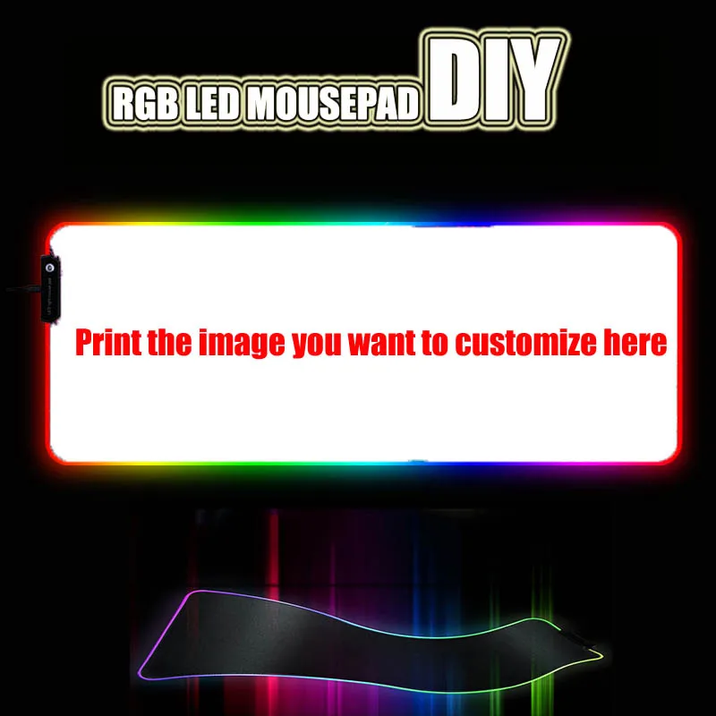 

Custom DIY mouse pad RGB LED large gaming mousepad laptop desk mat rubber slip for gamers CSGO tank world speed control dota2