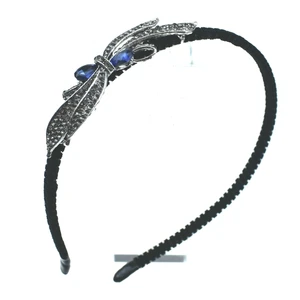 Галстук-бабочка, цветок, гальваническое покрытие, сплав, ретро, повязка на голову, покрытая бархатной планкой, аксессуары для девушек и женщин