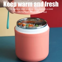 430ml stainless steel thermos cup mini vacuum stew beaker insulated bento lunch box food soup container with spoon thermal jar