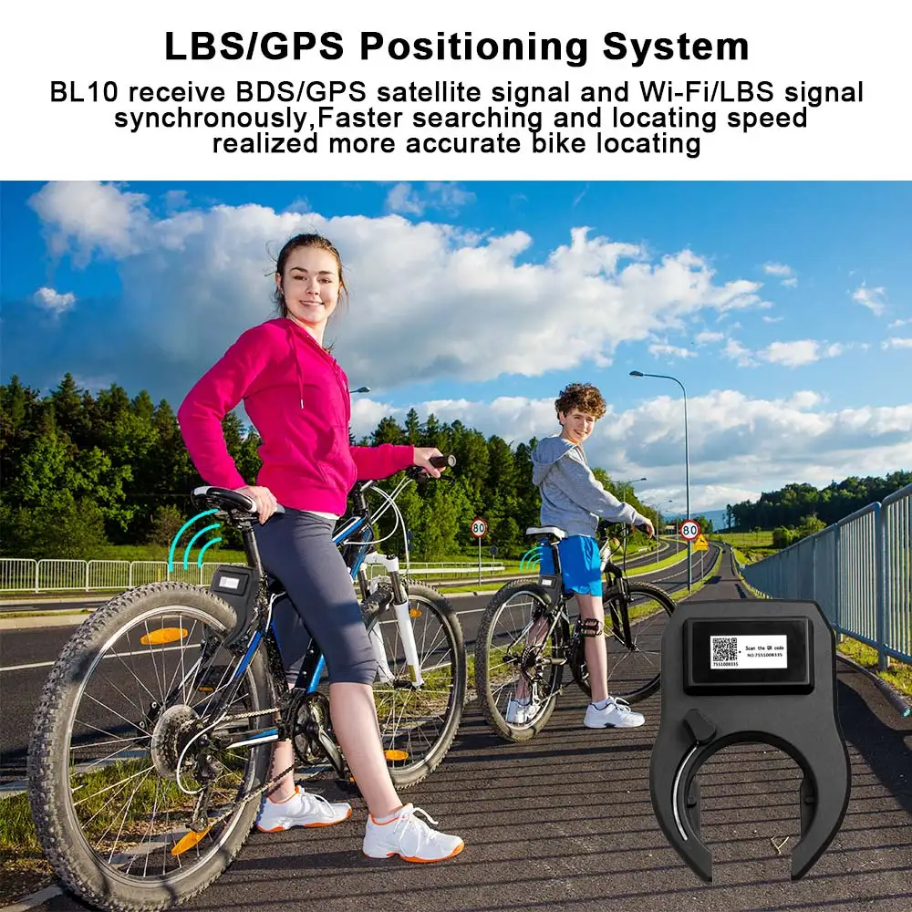 BL10 gps велосипедный замок трекер солнечная панель Bluetooth GSM в реальном времени Google