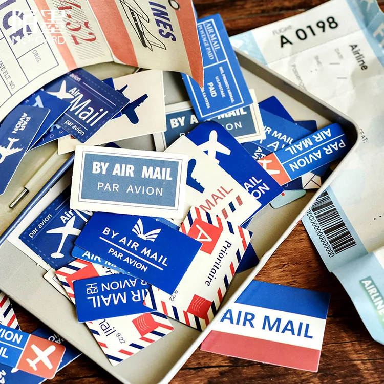 Наклейки для скрапбукинга с надписью Mohamm Airmail аксессуары планировщика |