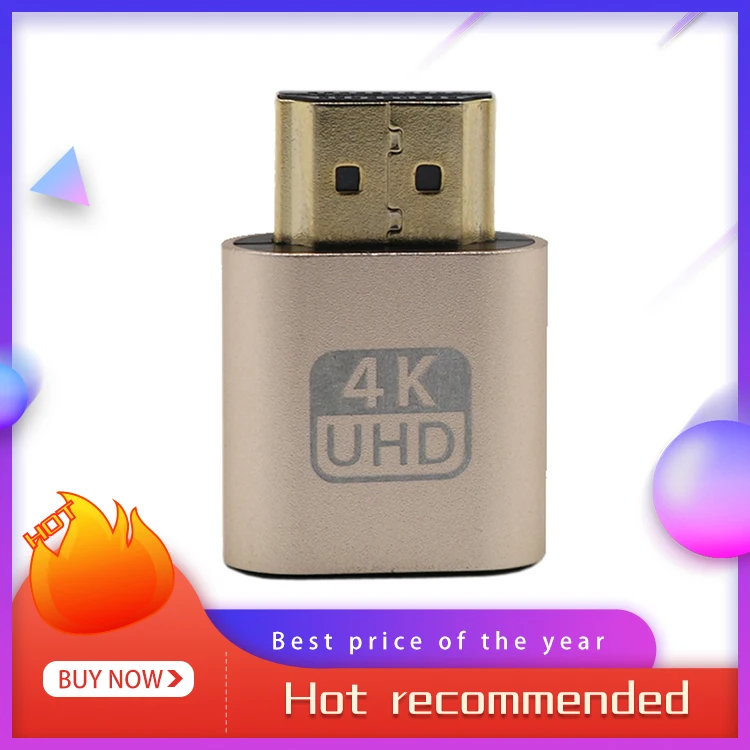 VGA HDMI манекен штекер виртуальный эмулятор отображения адаптер DDC Edid поддержка