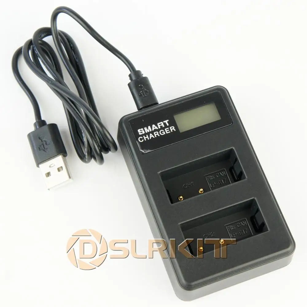 Зарядное устройство для двух аккумуляторов с ЖК-экраном Canon 800D 750D T6i | Электроника