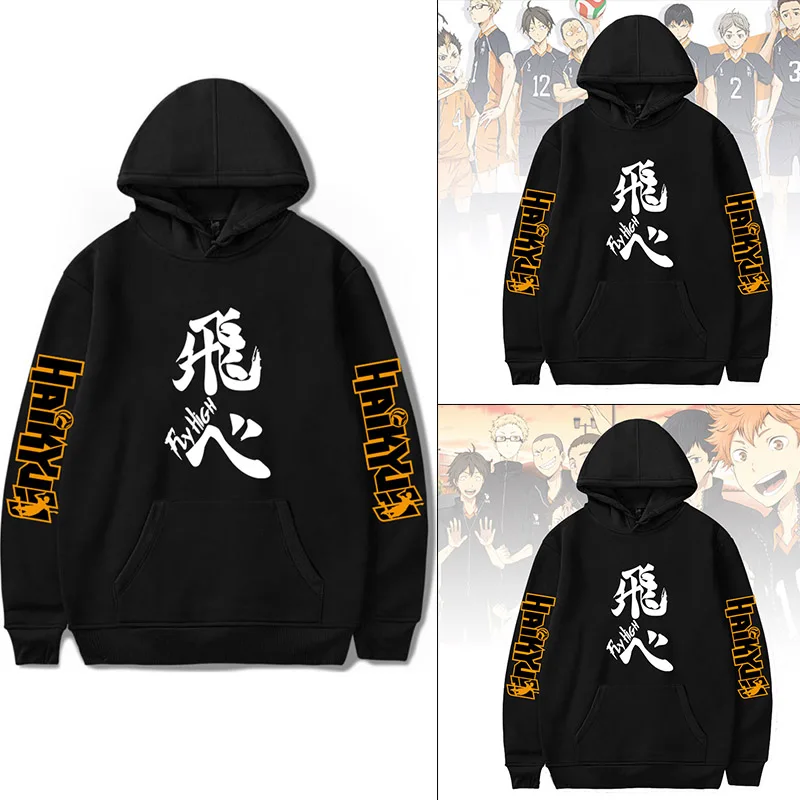 

Japanese Anime Volleyball Boy Hoodie Harajuku Sweatshirt Pullover Casual