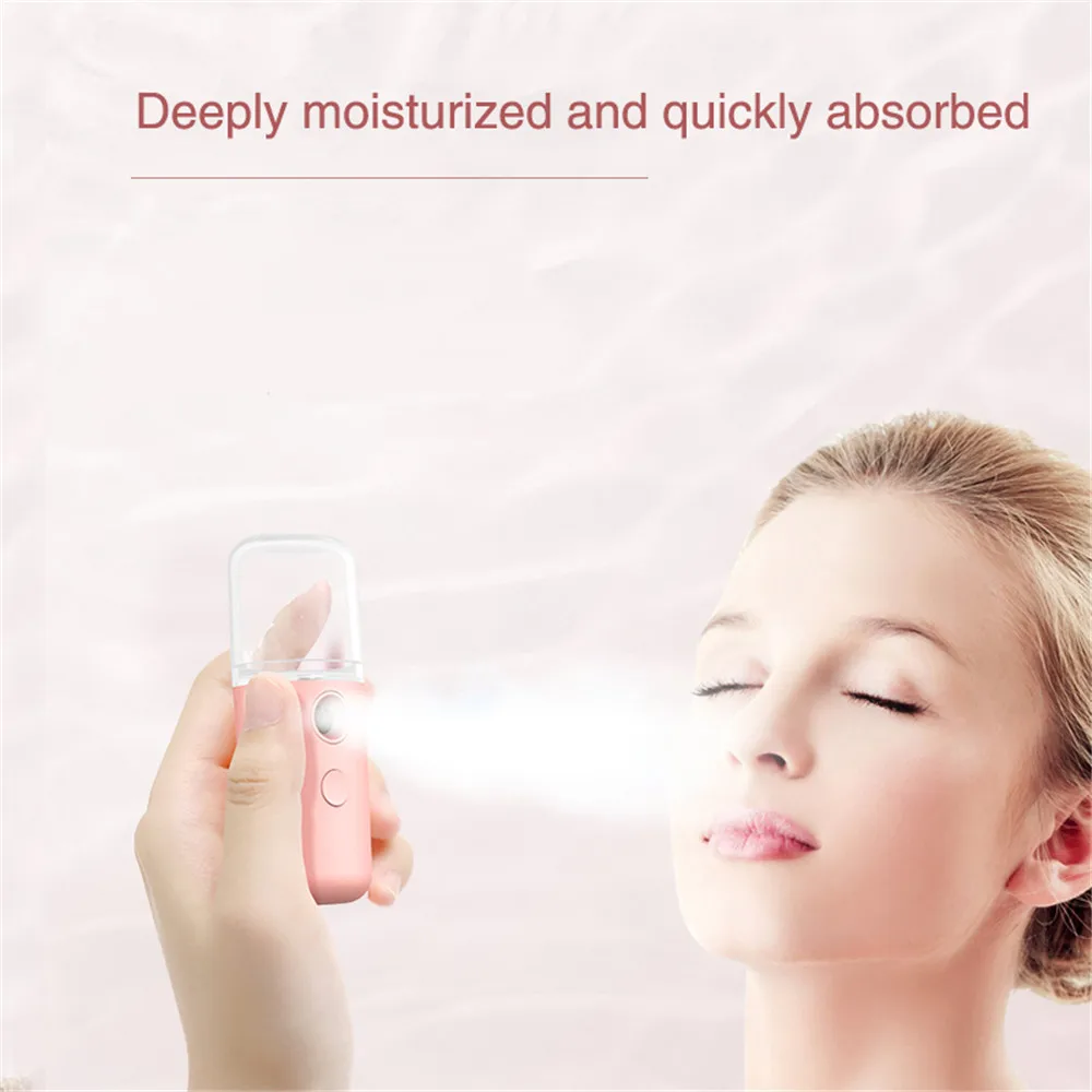 Портативный мини спрей для лица 30 мл нано распылитель тумана небулайзер Паровая