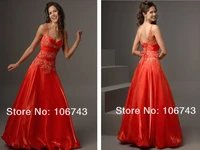free shipping formal party prom gown 2018 new style sexy sweetheart a line custom beading appliques red bridesmaid dresses