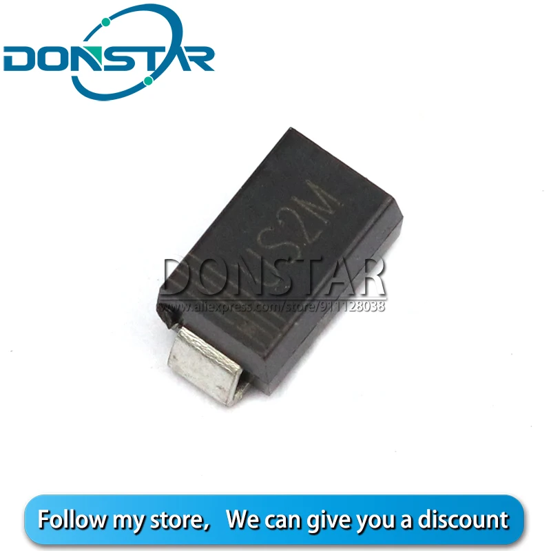 100PCS US2M SMA HER207 SMD 2A 1000V Rectifier Diode New |