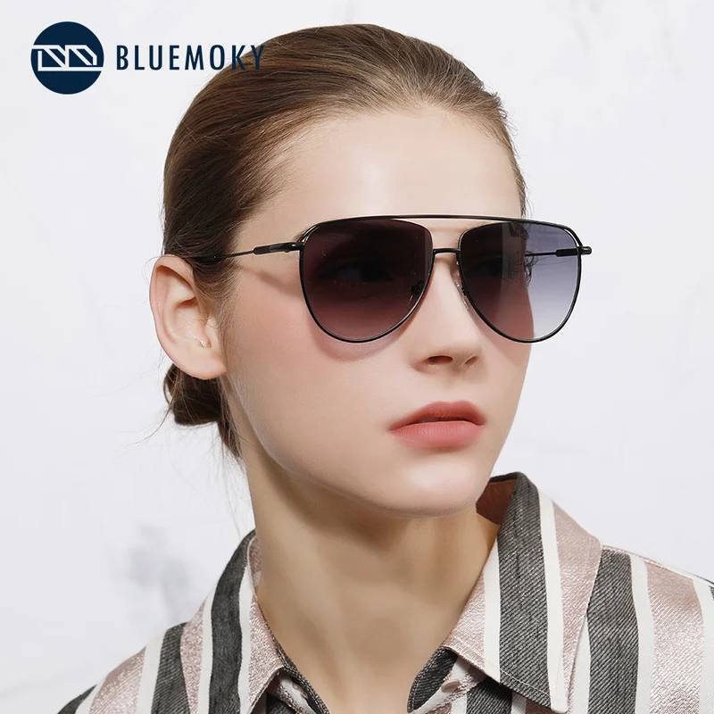 Солнцезащитные очки авиаторы BLUEMOKY поляризационные UV400 женские с прогрессивными