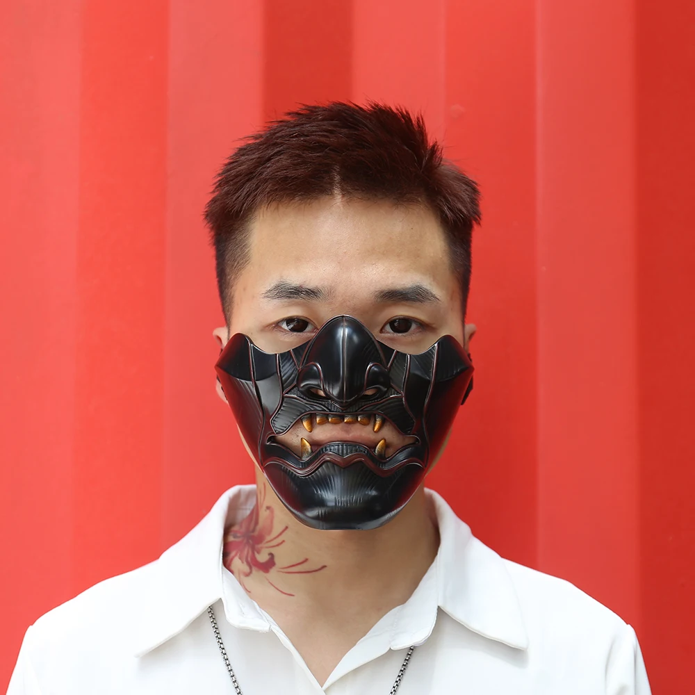 Маска для косплея Призрак Цусимы Сакай маска самурая на половину лица реквизит