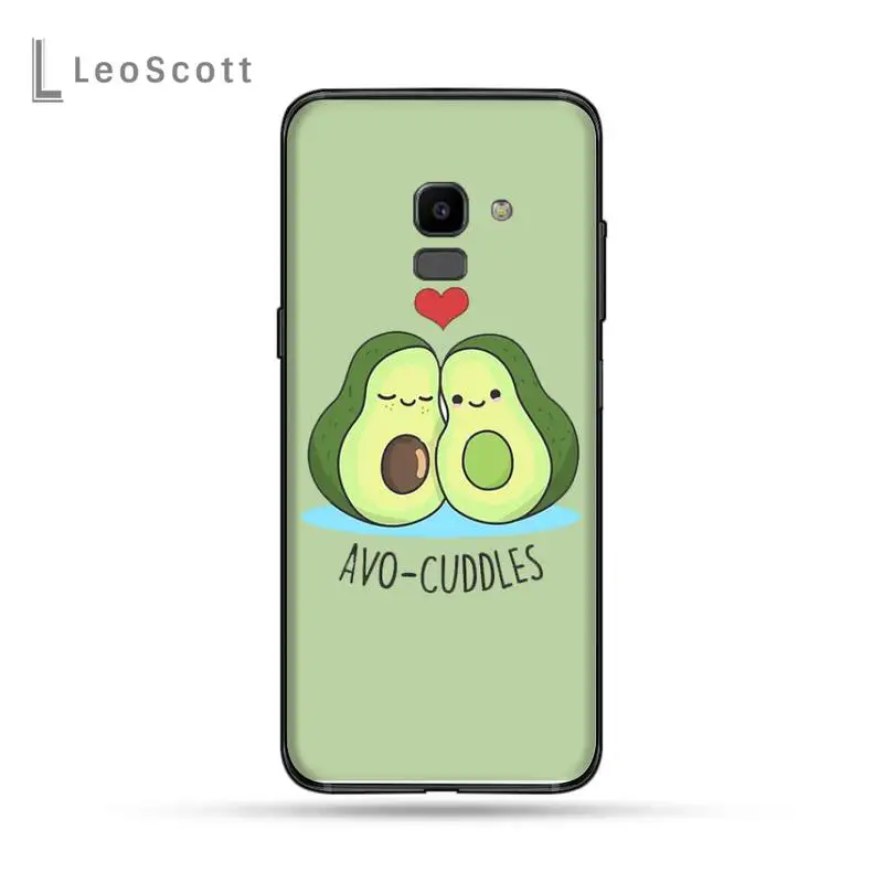

Cartoon Cute Avocado Phone Case For Samsung Galaxy J2 J4 J5 J6 J7 J8 2016 2017 2018 Prime Pro plus Neo duo