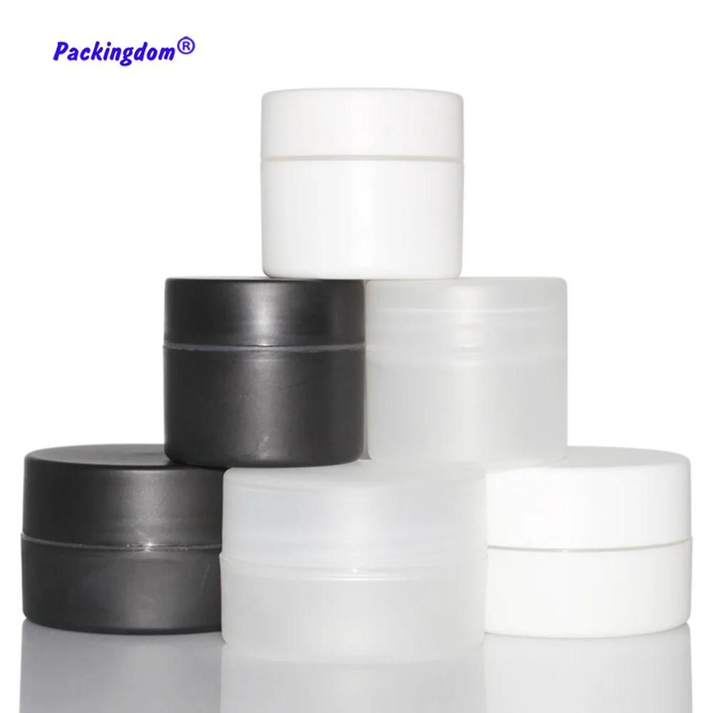 10 шт пустой пластиковый контейнер косметическая упаковка черный белый