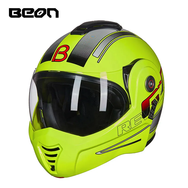 Мотоциклетный шлем BEON B702 модульный закрытый с откидной крышкой | Автомобили и