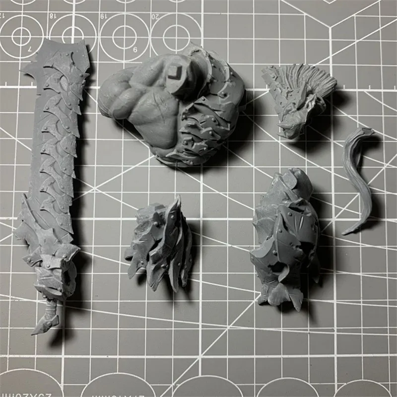 H60mm Orc Warlord набор для бюста из смолы масштабная Монтажная модель фигурок