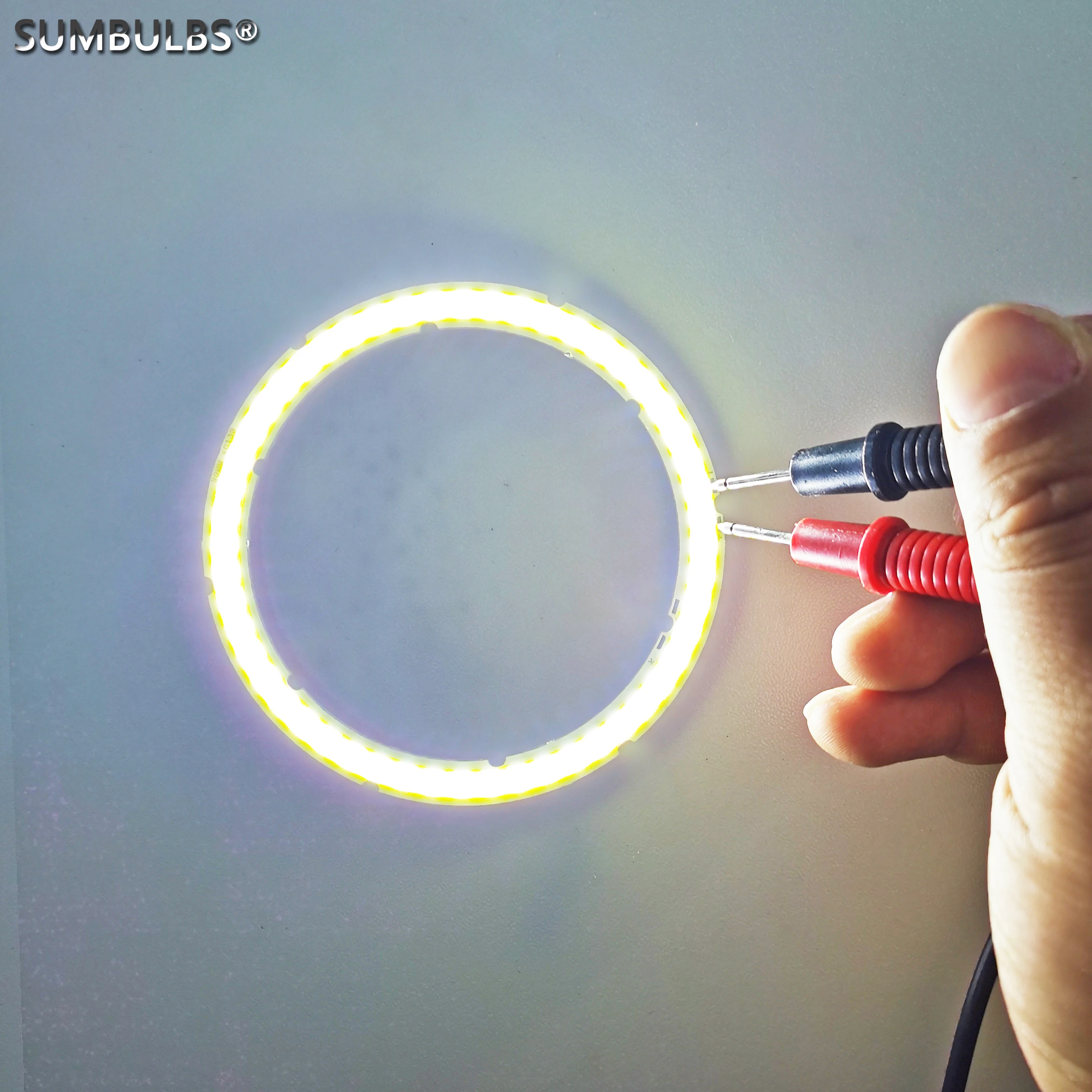 

New Arrive Annular LED COB Bulb Light Source Ring 60-120mm Dimmable Angel Eyes Chip With Dimmer Remote Controller Lamp