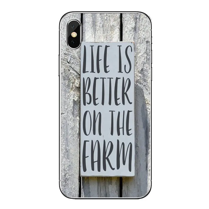 Прозрачный чехол из термопластичного полиуретана жизнь лучше на ферме стены