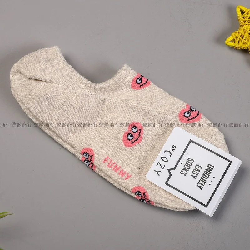 

Women Socks Cotton Heart Cartoon Sock Woman Colorful Unisex Ankle Funny Novelty Ladies Sox Spring Summer Female Trendy Skarpetki