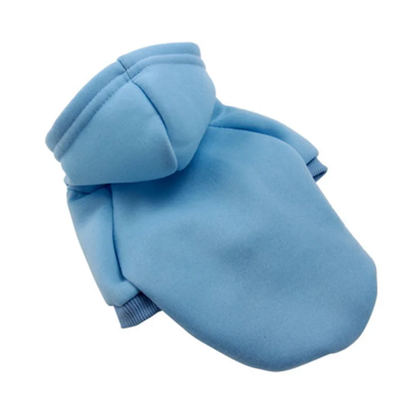 

Autumn Winter Dog Hoodies Soft Solid Puppy Hooded Coats Pet Clothing Warm Sweatshirt Jacket For Small Medium Free shipping