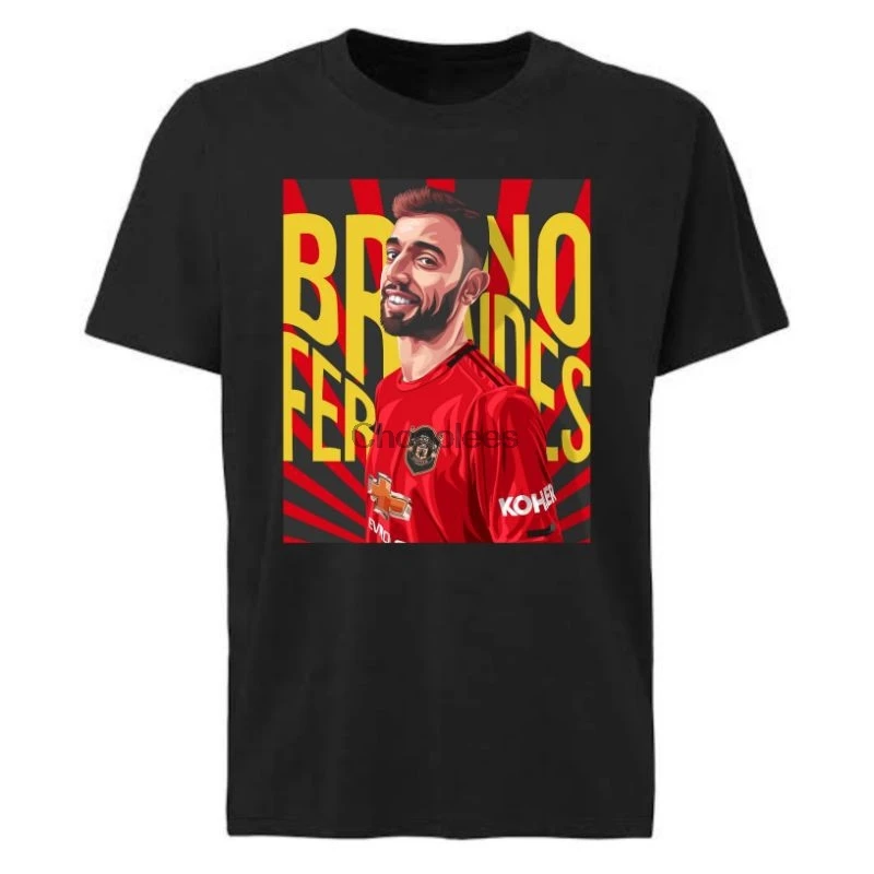 Футболка с принтом бола Бруно Фернандес |