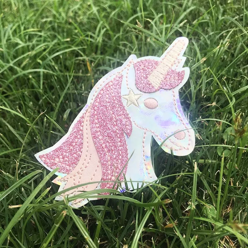 Милые нашивки в форме единорога вышитые утюжок на нашивке для одежды дети