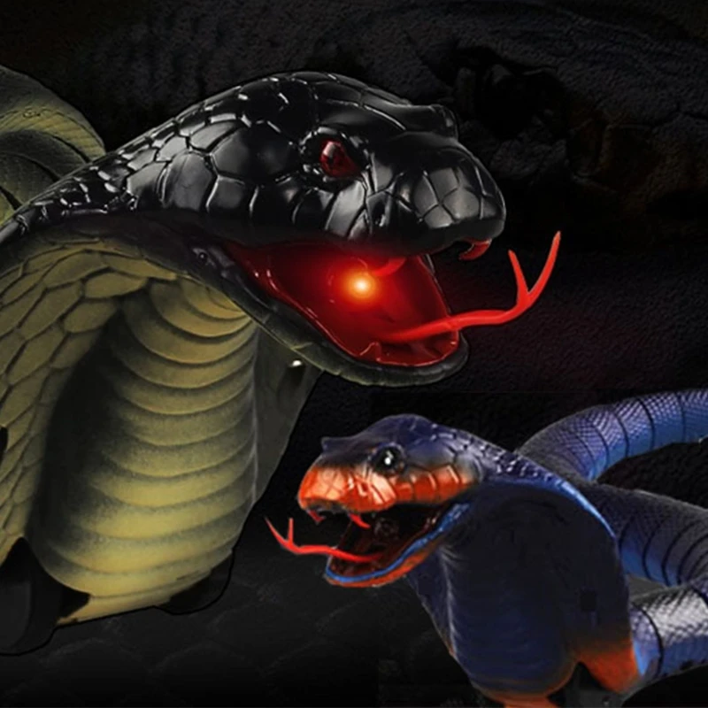 Змея с дистанционным управлением Кобра игрушка животное фокус scary Шутки Игрушка