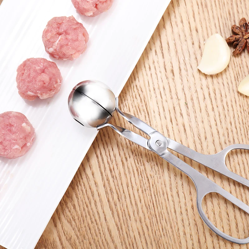 ERMAKOVA мясной Баллер с противоскользящей ручкой из нержавеющей стали мясной Баллер Tong торт поп фрикадельница щипцы для льда печенья ложка для теста