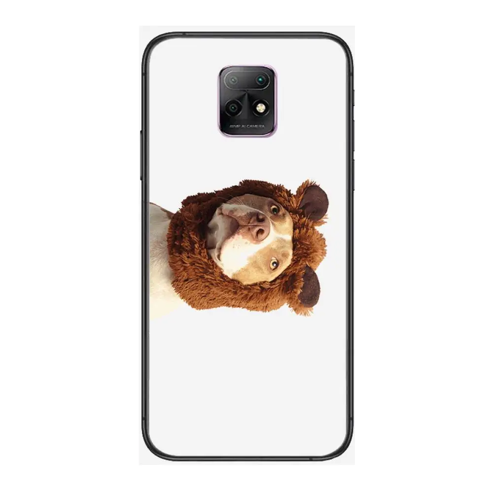 

Personality dress pet dog Fashionable and cute Phone Case For XiaoMi Redmi 10X 9 8 7 6 5 A Pro S2 K20 T 5G Y1 Anime Black Cover