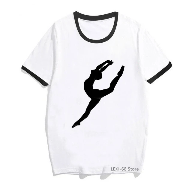 

ZO86 rainbow vogue gymnastics clothes 2020 Ballet dancer tshirt femme 662