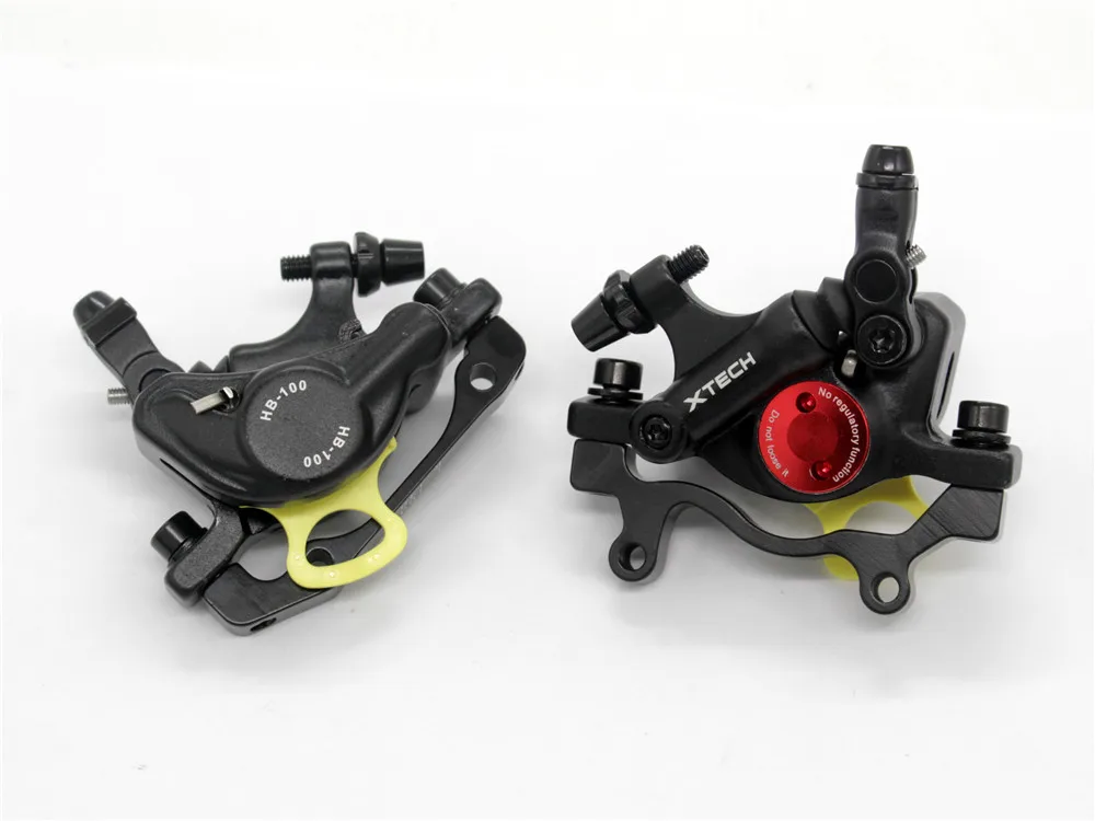 Zoom HB-100 MTB велосипедный тормоз HB100 велосипедные тормоза суппорт w роторы запчасти для велосипеда гидравлический поршень двухсторонний диск Диаметр 160 мм