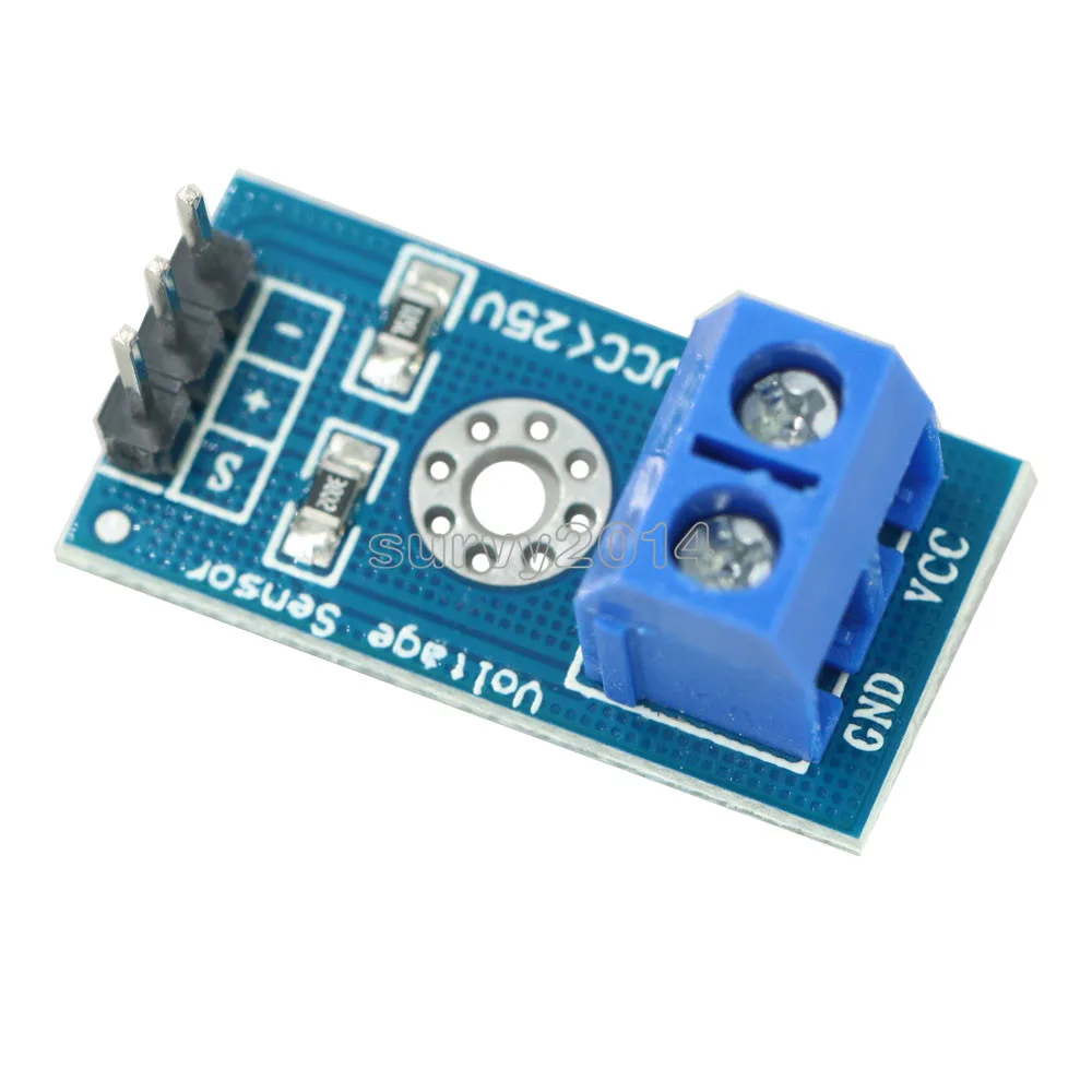 

DC 0-25V Standard Voltage Sensor Module Test Electronic Bricks Smart Robot for arduino Diy Kit