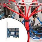 Распродажа PCI-E к PCI-E адаптеру 1 поворот 4 PCI-Express слот 1x To16x USB3.0 специальный переходник карта удлинитель PCIe преобразователь для майнера BTC