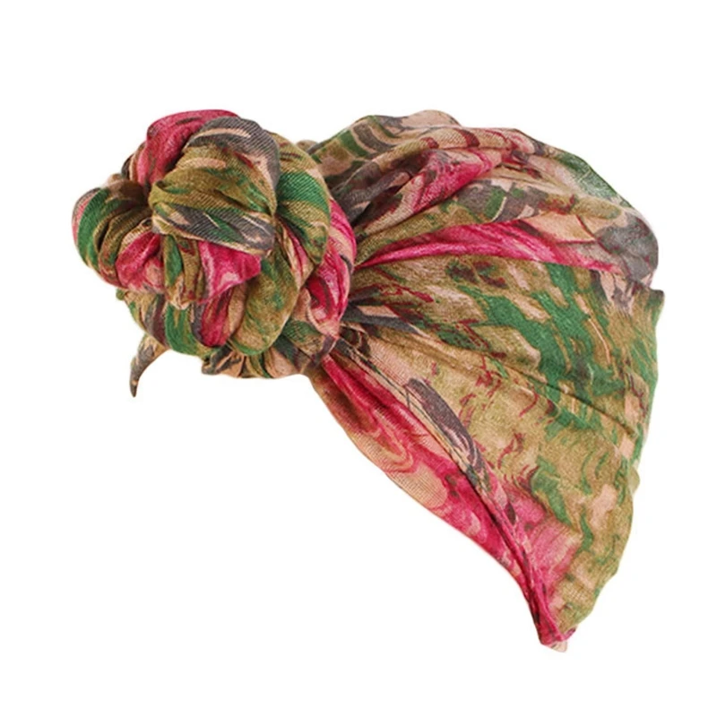 

Ethnic Tie-Dye Print Scarf Head Wrap Voile Shawl Long Hijab Knotted Turban Hat L41B