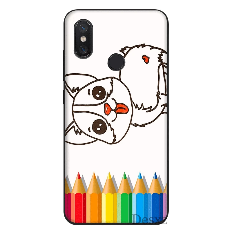 Мобильный чехол для телефона из ТПУ Xiaomi Redmi Note 4 4X5 6 7 Pro 5A крышка милый корги собака
