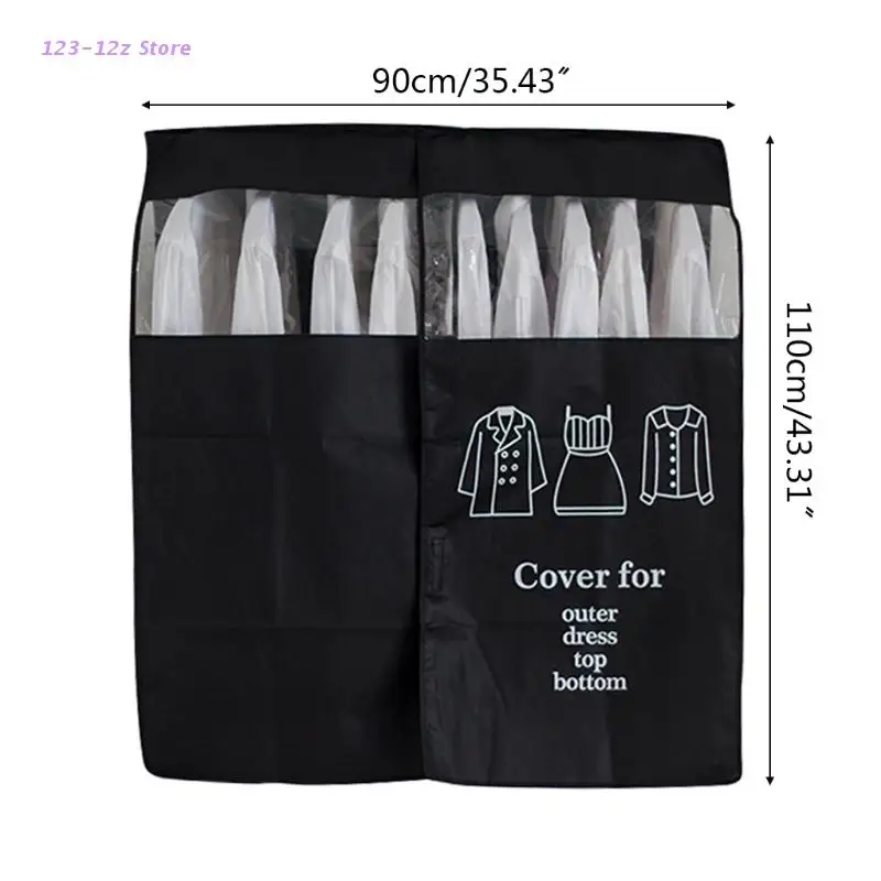 

Clothes Hanging Dust Cover Suit Coat Storage Bag Case Protector Closet Wardrobe Dress Clothing Organizer