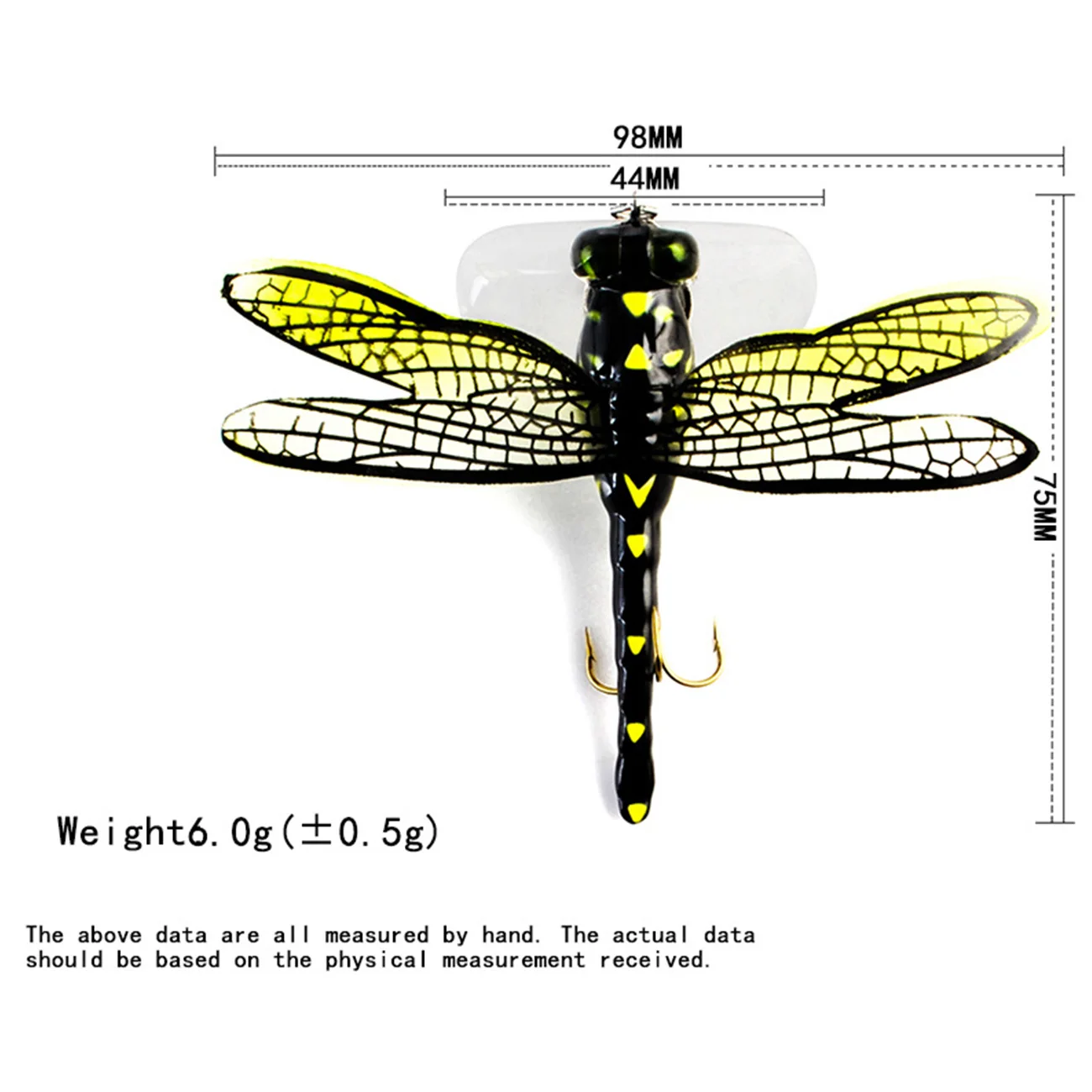 

1PC Fishing Lure Insect Fish Hooks Bionic Fishing Dragonfly Bait Tackles For Outdoor Fishing Lovers Flies Hairy Hook Insect Lure