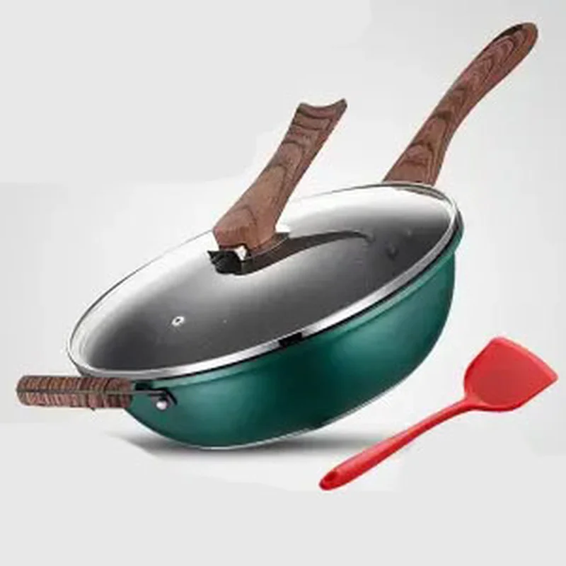 

Maifan Stone Non-stick Frying Pan Household Cooking Pot Induction Cooker Gas Special Frying Pan Uncoated Frying Pots and Pans