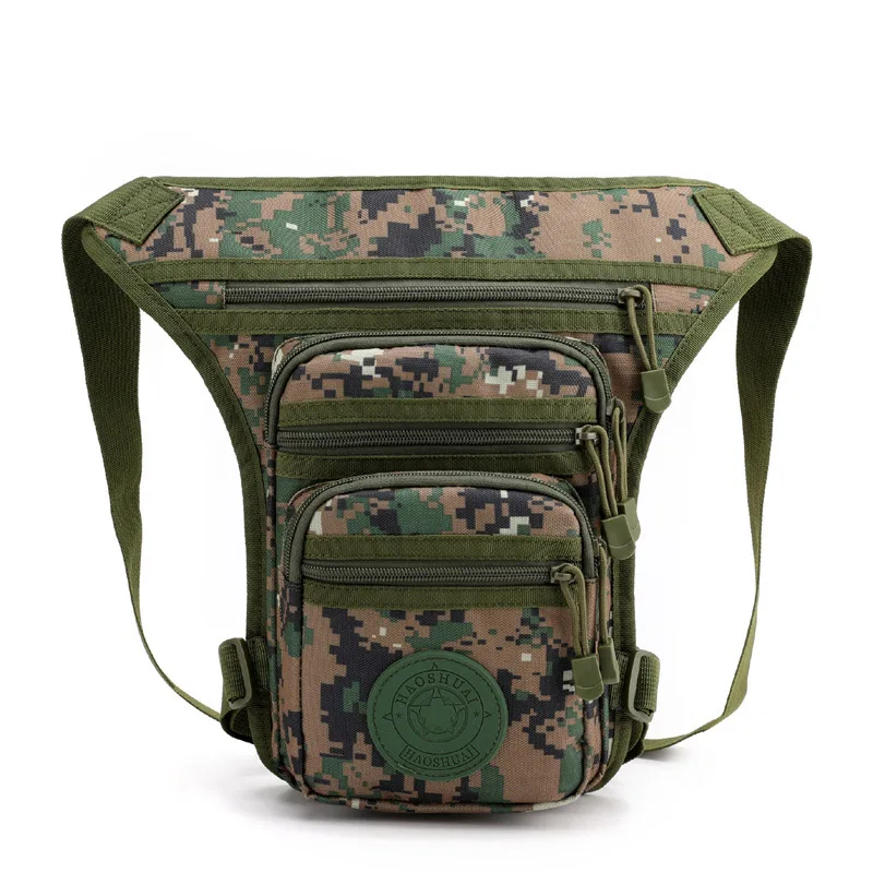 Camouflage C Мужские камуфляжные поясные сумки из нейлона, мотоциклетная сумка на бедро, водонепроницаемая поясная сумка, Повседневная поясная сумка для путешествий, мужские сумки через плечо - Цвет: Camouflage C