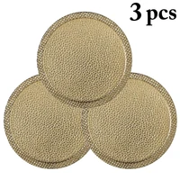 3 pcs insulation coaster milk tea cup mats washable placemat round dining table pads coffee coasters for office cafe restaurant