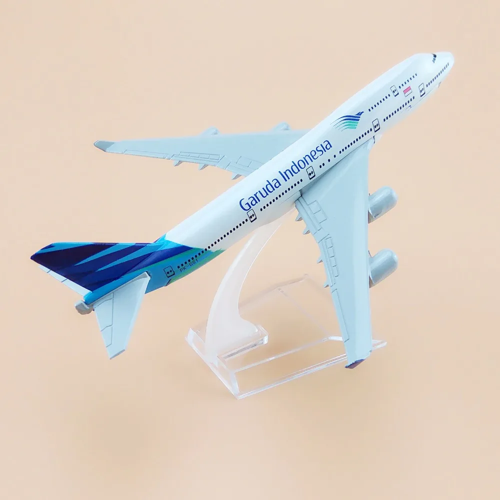 16 см Air Garuda Indonesia B747 Boeing 747 Airways Airlines металлический сплав модель самолета литой под