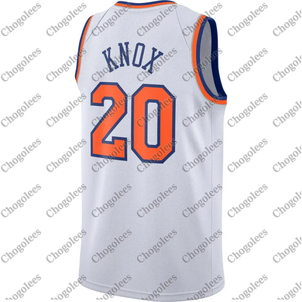 

Men Basketball Jersey Kevin Knox New York 20192020 Swingman Jersey Association Edition White