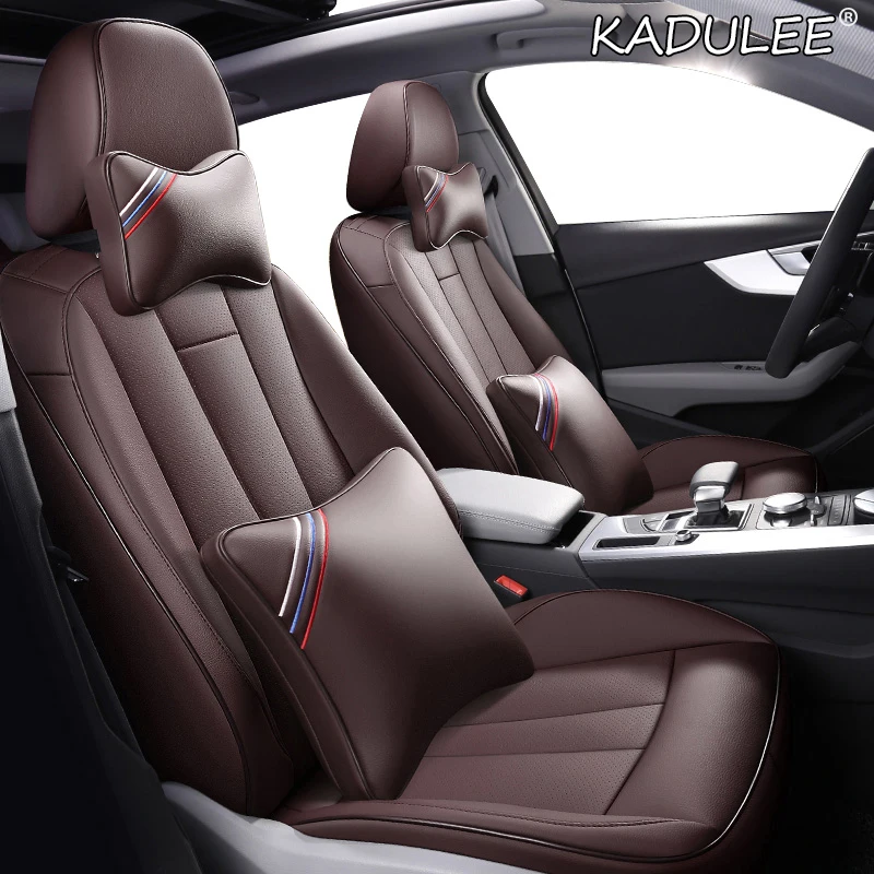 Кожаный чехол для автомобильного сиденья KADULEE Toyota LAND CRUISER PRADO RAV4 Fj 86 Previa Sienna venza