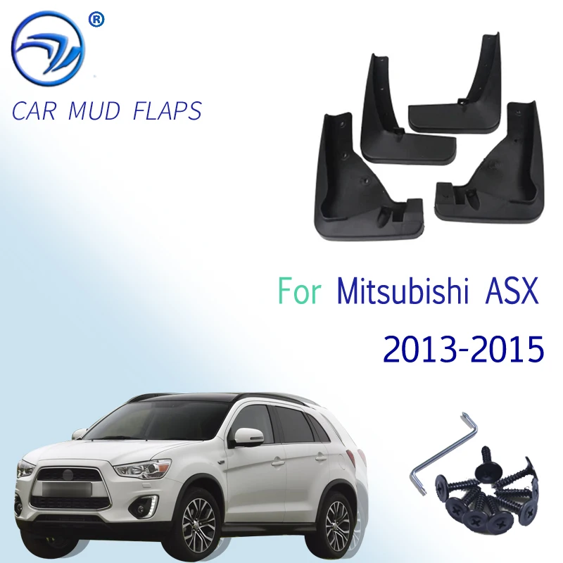 Брызговики для автомобилей Mitsubishi ASX 2013 2015 Outlander Sport / RVR 2014 Set|Грязезащита| |