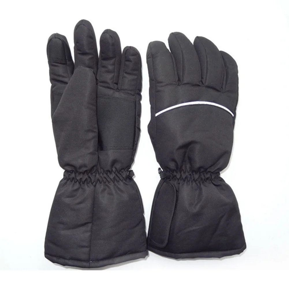 

Hot 1 Pair Winter Warm Battery Heated Gloves Windproof Outdoor Electric Heating Ski Gloves MVI-ing